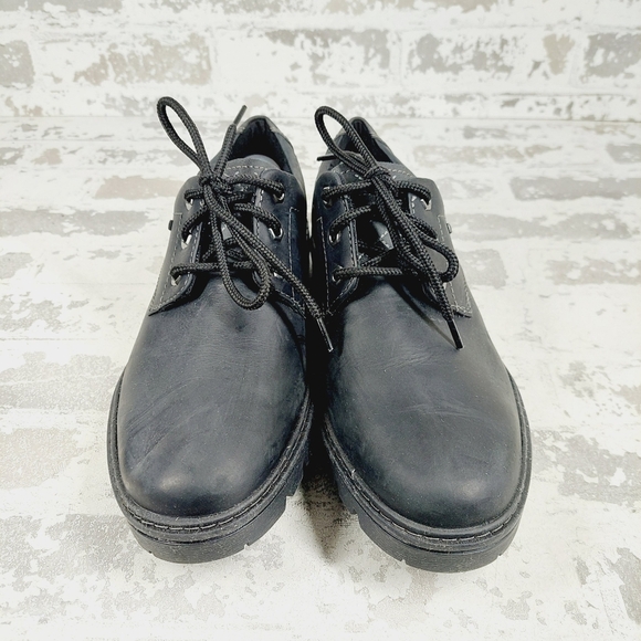 NEW Rockport Black Logo Waterproof Lace Up Casual Derby Oxfords O247 main image 10